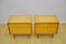 Yellow Bedside Tables in Veneer, 1950s, Set of 2, Image 2