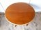 Runder Vintage Vintage Tisch aus Rattan, 1960er 5