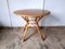Vintage Round Table in Rattan, 1960s, Image 1