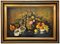 Maximilian Ciccone, Bodegón italiano de flores y frutas, óleo sobre lienzo, enmarcado, Imagen 2