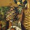 Maximilian Ciccone, Bodegón italiano de flores y frutas, óleo sobre lienzo, enmarcado, Imagen 6
