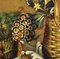 Maximilian Ciccone, Italian Still Life of Flowers & Fruit, Oil on Canvas, Framed, Image 6