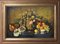 Maximilian Ciccone, Bodegón italiano de flores y frutas, óleo sobre lienzo, enmarcado, Imagen 1