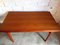 Vintage Scandinavian Table in Solid Teak with Extensions, 1950s, Image 10
