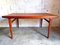 Table Vintage Scandinave en Teck Massif avec Rallonges, 1950s 5