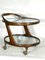 Mid-Century Italian Round Bar Cart by Cesare Lacca, 1950s, Image 2