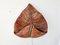 Mid-Century Palmenblatt Wandleuchte aus Keramik 2