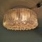 Large Clear Bubble Glass Flush Mount Light Fixture Lamp in Style of Helena Tynell, 1970s 9