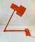 Jo Hammerborg Orange Scale Swing Arm Wandlampe für Fog & Mørup, 1970er 1