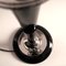Lámpara de mesa francesa Art Déco de madera negra y metal plateado de Mazda, años 20, Imagen 7
