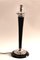 French Art Deco Table Lamp in Black Wood and Silver Metal from Mazda, 1920s 13