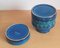 Italienische Rimini Blue Vase und Aschenbecher von Bitossi, 1960er, 2er Set 3