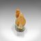 Small Vintage Japanese Yellow Onyx Lovebird Ornament, 1940s, Image 4