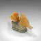 Small Vintage Japanese Yellow Onyx Lovebird Ornament, 1940s, Image 7