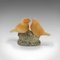 Small Vintage Japanese Yellow Onyx Lovebird Ornament, 1940s, Image 5