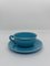 4 Cups & Saucers by Jean Pobaly, Set of 8, Image 2