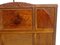 Art Deco Bed and Nightstand in Walnut and Burl, 1930s, Set of 2 5