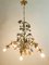 Mid-Century Italian Tole and Flower Chandelier, Image 3