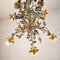 Mid-Century Italian Tole and Flower Chandelier, Image 12