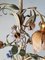 Mid-Century Italian Tole and Flower Chandelier, Image 6