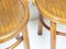 Vintage Brown Beech Chairs, Set of 4 7