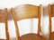 Vintage Brown Beech Chairs, Set of 4, Image 3