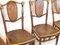Antike Holzstühle Nr.113, 1907, 4er Set 2