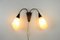 Mid-Century Wandlampe aus Messing & Glas, 1960er 10