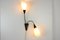 Mid-Century Wandlampe aus Messing & Glas, 1960er 11