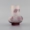 20th Century Antique Frosted and Purple Art Glass Vase by Emile Gallé 3