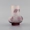 20th Century Antique Frosted and Purple Art Glass Vase by Emile Gallé, Image 3