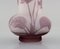 20th Century Antique Frosted and Purple Art Glass Vase by Emile Gallé 4