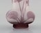 20th Century Antique Frosted and Purple Art Glass Vase by Emile Gallé, Image 4