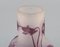 20th Century Antique Frosted and Purple Art Glass Vase by Emile Gallé, Image 6
