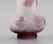 20th Century Antique Frosted and Purple Art Glass Vase by Emile Gallé, Image 5