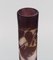 20th Century Antique Frosted and Purple Art Glass Vase by Emile Gallé 6