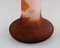 Colossal Antique Frosted and Orange Art Glass Vase by Emile Gallé, Image 7