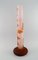 Colossal Antique Frosted and Orange Art Glass Vase by Emile Gallé, Image 6