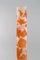 Colossal Antique Frosted and Orange Art Glass Vase by Emile Gallé, Image 3