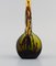 20th Century Antique Yellow and Dark Art Glass Vase by Emile Gallé 5