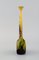 20th Century Antique Yellow and Dark Art Glass Vase by Emile Gallé 2