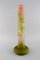 20th Century Large Frosted and Green Art Glass Vase by Emile Gallé 2