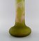 20th Century Large Frosted and Green Art Glass Vase by Emile Gallé 6