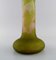 20th Century Large Frosted and Green Art Glass Vase by Emile Gallé, Image 6