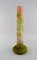 20th Century Large Frosted and Green Art Glass Vase by Emile Gallé 3