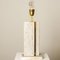 Travertine Table Lamp with New Shade by Camille Breesch, Image 7