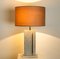 Travertine Table Lamp with New Shade by Camille Breesch 6