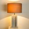 Travertine Table Lamp with New Shade by Camille Breesch, Image 6