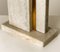 Travertine Table Lamp with New Shade by Camille Breesch 5