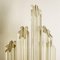 Modern Flower Shaped Glass Rod Wall Sconce in the Style of Sciolari 6